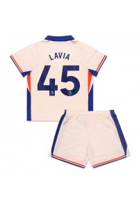 Chelsea Romeo Lavia #45 Babytruitje Uit tenue Kind 2024-25 Korte Mouw (+ Korte broeken)